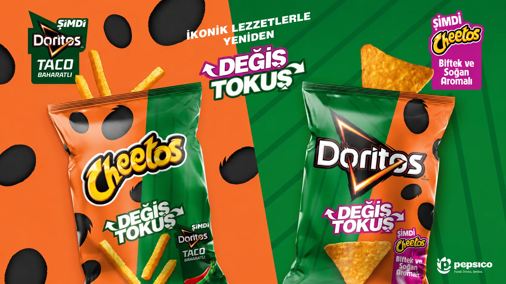 Doritos ve Cheetos'tan "Değiş Tokuş" stratejisi: İkonik tatlar form değiştiriyor