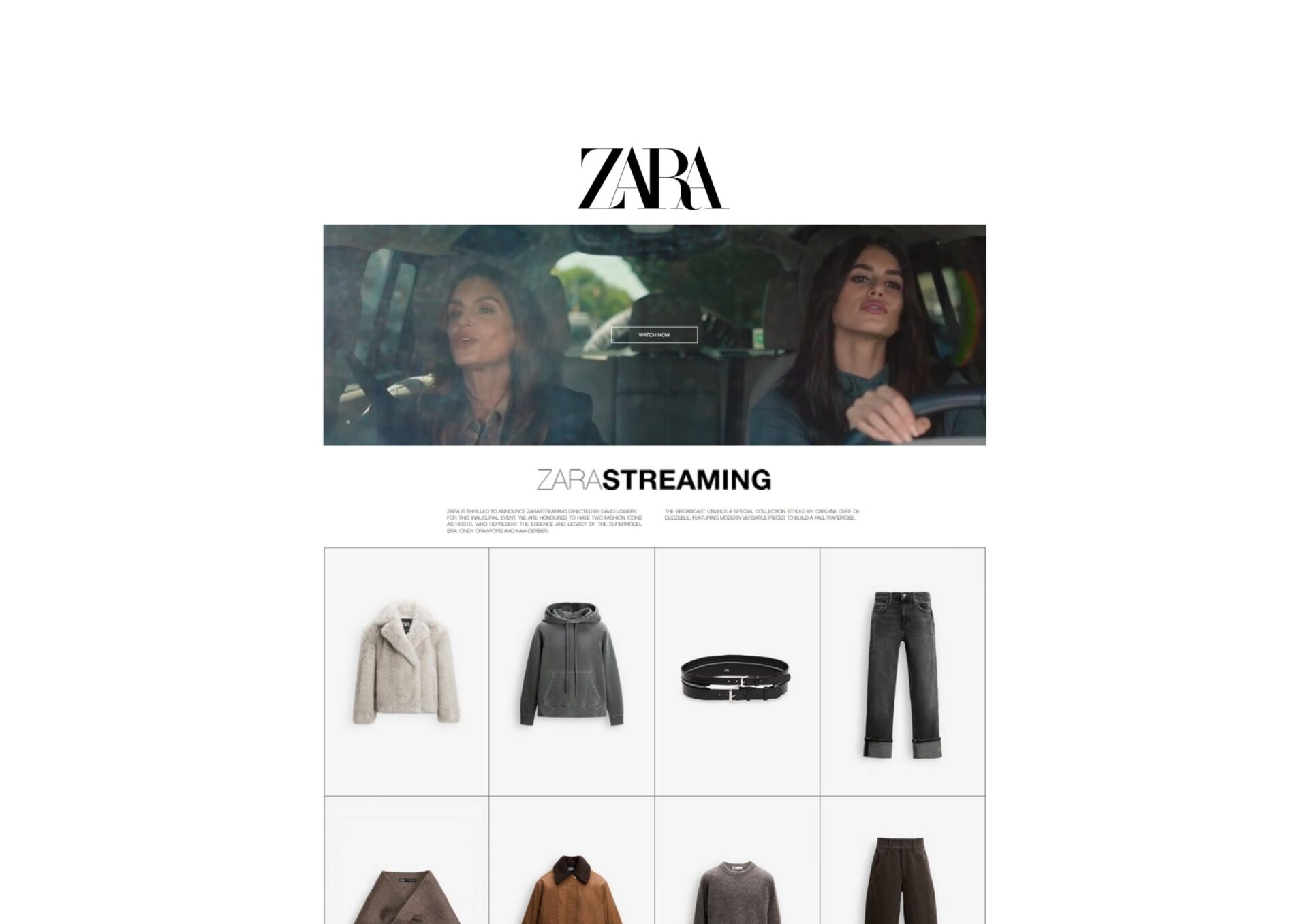 Zara’dan 'Zara Streaming' ile yeni alışveriş dönemi başladı
